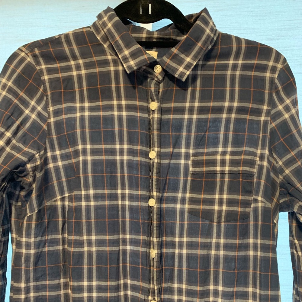 J crew factory plaid button down